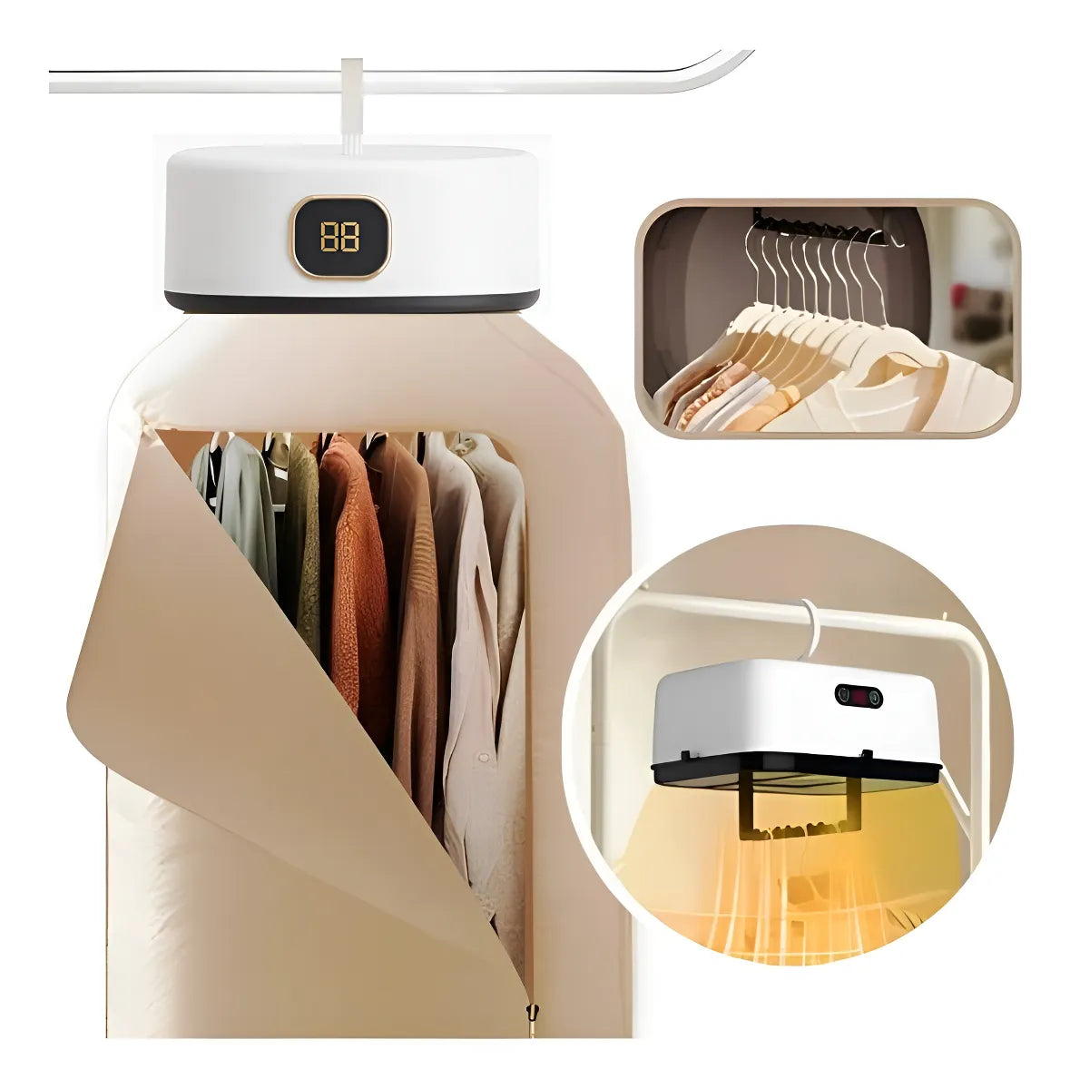 Secadora Portátil – Seca, desinfecta y cuida tu ropa donde estés